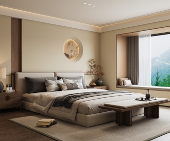 New Chinese Style Bedroom-ID:145562891