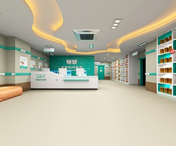 Modern Hospital Hall-ID:840074061