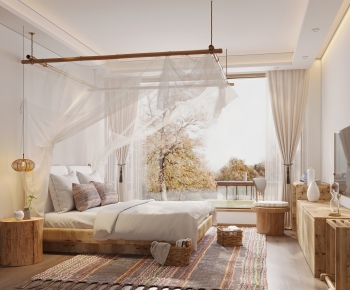 Wabi-sabi Style Bedroom-ID:182549957