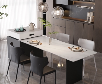 Modern Dining Table And Chairs-ID:631344082