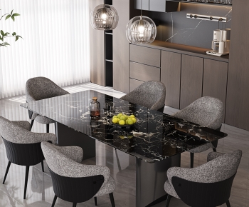 Modern Dining Table And Chairs-ID:847202065