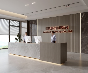 Modern Office Reception Desk-ID:983350318