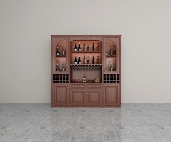 Simple European Style Wine Cabinet-ID:147413026