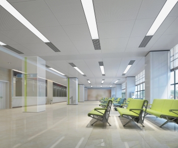 Modern Hospital Hall-ID:229512939