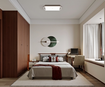 New Chinese Style Bedroom-ID:180006031