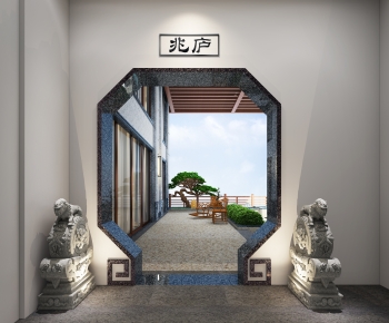 New Chinese Style Door-ID:702180994