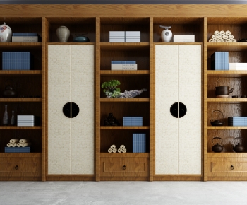 New Chinese Style Bookcase-ID:445310126