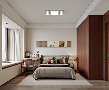 New Chinese Style Bedroom-ID:664546018