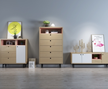 Nordic Style Chest Of Drawers-ID:980314029