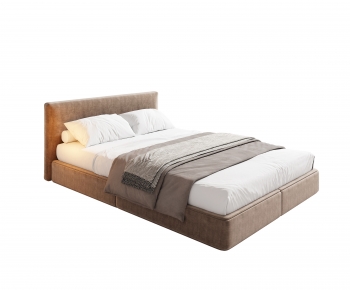 Modern Double Bed-ID:796616081