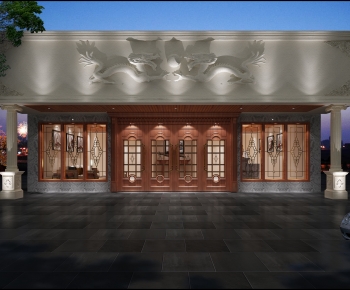 Chinese Style Facade Element-ID:664558898