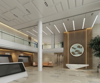 New Chinese Style Hospital Hall-ID:716248047