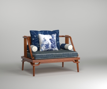 New Chinese Style Single Sofa-ID:585930384