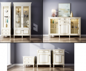 European Style Side Cabinet-ID:608795884