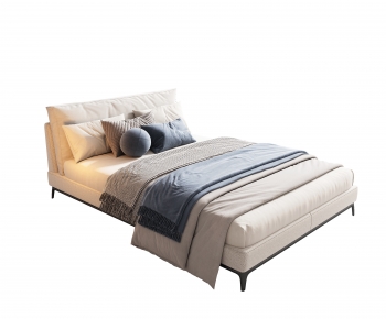 Modern Double Bed-ID:651386982