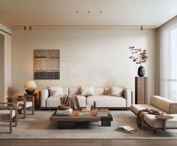 Wabi-sabi Style A Living Room-ID:416974076