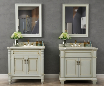 American Style Bathroom Cabinet-ID:540978951