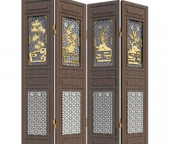 New Chinese Style Wooden Screen Partition-ID:815401085