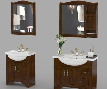 European Style Bathroom Cabinet-ID:568963055