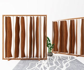 Modern Wooden Screen Partition-ID:404086112