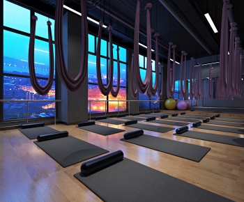 Industrial Style Yoga Room-ID:791300069