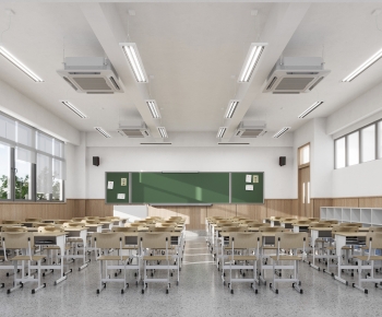 Modern School Classrooms-ID:488517057