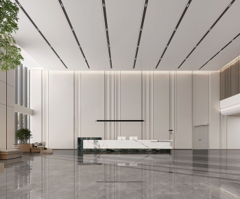 Modern Office Reception Desk-ID:785132881