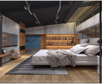 Industrial Style Bedroom-ID:100454096