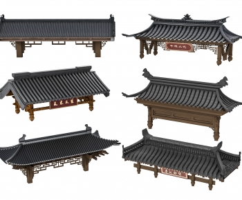 New Chinese Style Building Component-ID:176506043