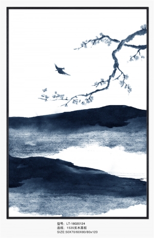 新中式山水水墨画-ID:638283979