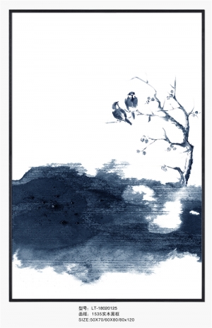 新中式山水水墨画-ID:898165943