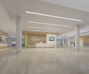 Modern Hospital Hall-ID:848273043