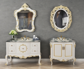 European Style Bathroom Cabinet-ID:314692971