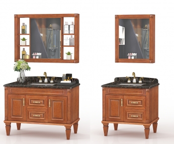 American Style Bathroom Cabinet-ID:642931944