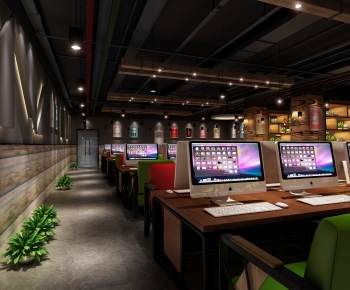 Industrial Style Internet Cafe-ID:951267008