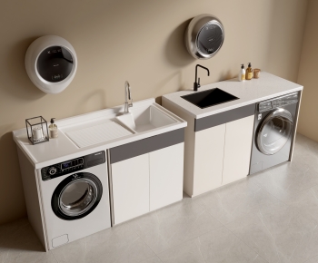 Modern Laundry Cabinet-ID:468072891