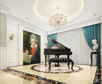 Simple European Style Piano Room-ID:515877012