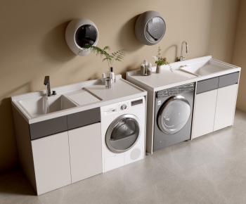 Modern Laundry Cabinet-ID:621833098