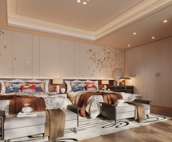 New Chinese Style Bedroom-ID:650337938