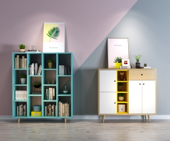 Nordic Style Bookcase-ID:785536058