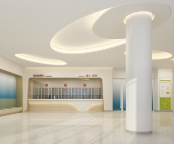 Modern Hospital Hall-ID:242438083