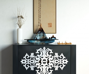 New Chinese Style Side Cabinet-ID:124521972