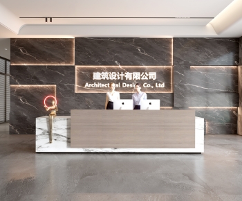 Modern Office Reception Desk-ID:330750948