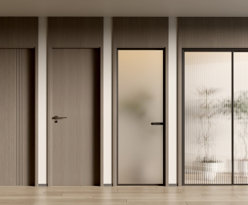 New Chinese Style Single Door-ID:966571098