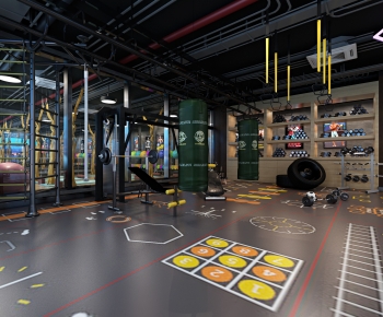 Industrial Style Gym-ID:991309881