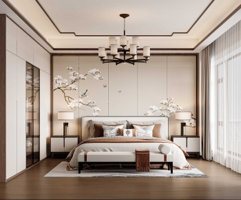 New Chinese Style Bedroom-ID:203345061