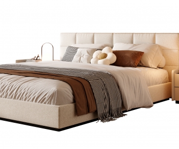 Modern Double Bed-ID:880940914