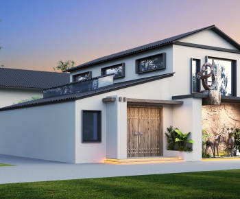 New Chinese Style Detached Villa-ID:575799964