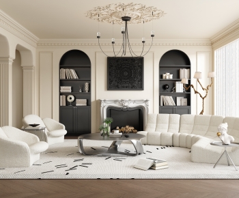 French Style A Living Room-ID:160923005