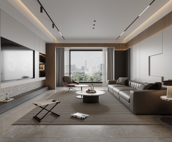 Modern A Living Room-ID:654537927